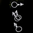 thumbnail image 5 of OUNONA 10Pcs White Shower Curtain Clips Easy Install Curtain Clasp for Drapes and Curtains, 5 of 8