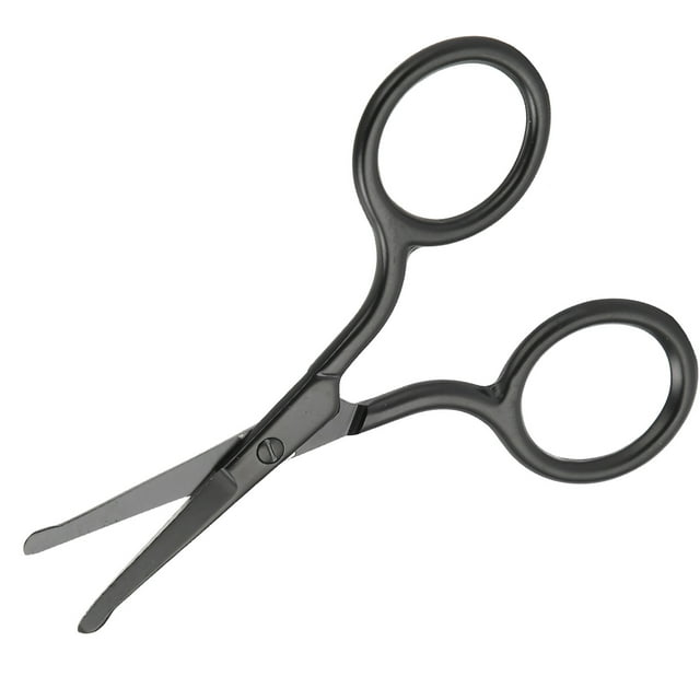 Facial Hair Scissors, Nose Hair Scissors Beard Scissors Eyebrow Scissors Eyebrow Scissor Trimmer Rounded Tip for Moustache for Beard