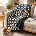 thumbnail image 4 of DIY Dog Doodle Coloring Blanket for Adults, Soft Polyester Flannel Throw with 5ml Markers and Paintbrushes, Interactive Stress Relief Art Kit, Customizable Decorative Blanket for Home Sofa Bed Gift, 4 of 7