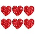 thumbnail image 1 of Uxcell 6-Pack Parches de Corazón de Strass para Planchar 2.5cm Apliques Adhesivos Rojos Brillantes para Bricolaje/Ropa/Zapatos/Bolsas, 1 of 7