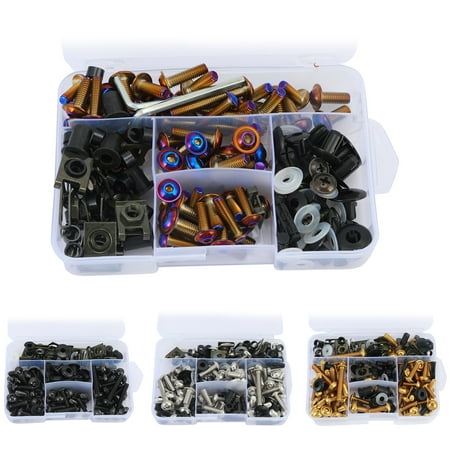 

XWQ 1 Set Fairing Bodywork Bolts Spare Parts Stainless Steel Full Fairing Screws Kits for Motorcycles