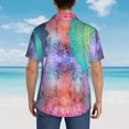 thumbnail image 6 of Bixox Men's Hawaiian Shirts Men's Vintage Mandala Print Short-Sleeve Shirt-Large, 6 of 8