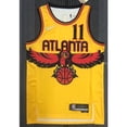 thumbnail image 1 of hot pressed 2022 nba Atlanta Hawks No. 11 Young yellow city edition basketball jersey Gao Jiahui unisex, 1 of 1