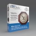 thumbnail image 2 of Reloj de pared DayClocks Day of the Week Carpe Diem Caoba, 10 pulgadas, 2 of 9