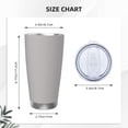 thumbnail image 4 of Bingfone Gary for 20 Oz Stainless Steel Travel Mug Double Wall Water Coffee Cup for Home,Office, Outdoor Works Great for Ice Drinks and Hot Beverage-Without Straw, 4 of 8