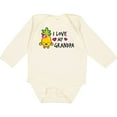 thumbnail image 3 of Inktastic I Love My Grandpa with Pineapple Girls Long Sleeve Baby Bodysuit, 3 of 5