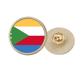 thumbnail image 1 of Broche de Oro Unbranded Metálico Circular Bandera Comoras, 1 of 3