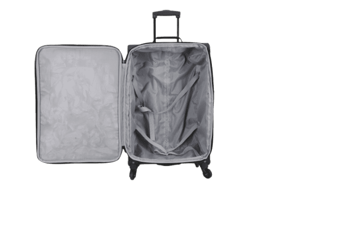 Protege Black 3-Piece Softside Luggage Travel Set, Includes Medium 24-inch Checked Luggage, 24-inch Carry-On Duffel and a Boarding Tote