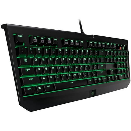 Razer Blackwidow Ultimate, Clicky Backlit Mechanical Gaming Keyboard, Fully Programmable - Razer Green