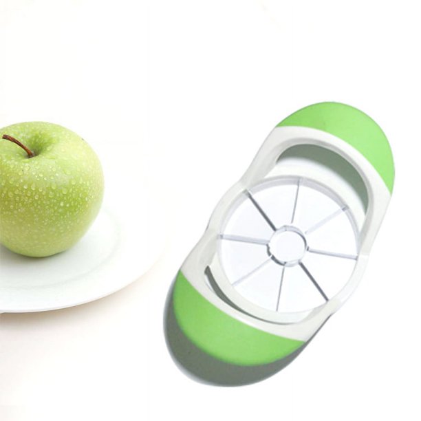 Rebanador - Manzana - Juego de núcleos - Cuchillas de acero inoxidable afiladas con mangos ergonómicos antideslizantes - Construcción duradera - Apto para lavavajillas - verde Sailing Electrónica