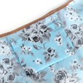 thumbnail image 5 of Wrapables Small Foldable Tote Nylon Reusable Grocery Bags, Gray Floral, 5 of 5