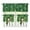 Snowman-Green, variant on Yuyamidu Gingerbread Man Kitchen Curtain Valance and Tiers 3 Panel Set Soft Bathroom Window Curtain with Rod Pocket Easy to Install Contemporary Trendy Valances Home Decor