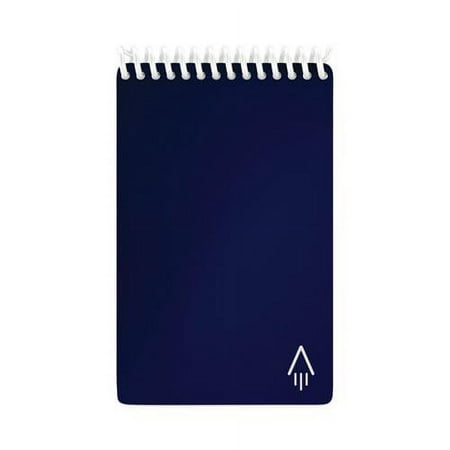 Rocketbook - Mini Smart Reusable Notebook Dot-Grid 3.5" x 5.5" - Midnight Blue