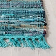 thumbnail image 3 of SAFAVIEH Rag Robynne Striped Cotton Area Rug, Blue/Multi, 2'6" x 4', 3 of 10