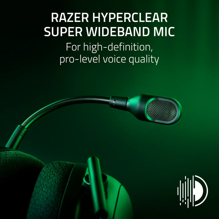 Razer Blackshark V2 Pro Hyperspeed Wireless PC Gaming Headset, 2.4GHz, BT,  70Hr Battery, 320g, Black 