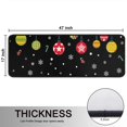 thumbnail image 5 of Kitchen Rugs Sets Of 2,Black Christmas Ornament Pattern Anti Fatigue Kitchen Mat Rugs Non Slip Washable,Decorative Kitchen Floor Mats for Kitchen,Sink,Laundry,17"x47"+17"x47", 5 of 5