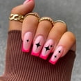 thumbnail image 3 of Black Minimalist Star Nail Stickers Decals Self Clear Outline Designs for Women Manicure Accessories, 3 of 6