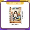 thumbnail image 3 of 2026-2030 Monthly Planner, Spiral Bound Agenda Book, Reading Themed Cover Calendar Notebook, Monthly Tab Organizer, Long Term Goal Tracking Journal, 5 Year Planner for Daily Schedule Planning, 3 of 7