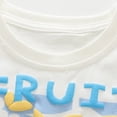 thumbnail image 7 of VNKIDY Boys Girls Kids 2 Piece Casual Outfit Short Sleeve Crewneck Fruits Applique TShirts Matching Checkered Loose Fit Shorts For Summer Casual Wear Blue 100, 7 of 7