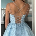 thumbnail image 2 of Youthful Prom Dresses 2022 Spaghetti Strap Mini Short Party Dress Prom Dress A-Line Lace-up Evening Dress Custom Color Size, 2 of 5