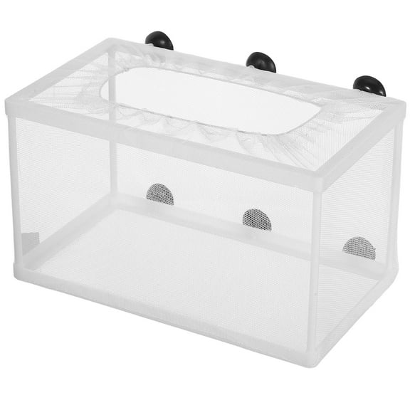 Topbathy Polyester Fish Net Hatchery Box with Plastic Frame for Aquarium Fish Separation
