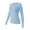 Sky Blue, variant on Long Sleeve T-Shirt for Women Under 20$, Sky Blue Long Sleeve Tee Girls Baberdicy Women's Spring And Autumn Leisure Loose Fit Tight Elastic Solid Long Sleeve Round Neck T Shirt Top