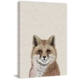 thumbnail image 3 of Foxy Stare Painting Print on Wrapped Canvas, 3 of 5