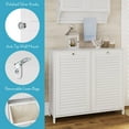 thumbnail image 6 of RiverRidge Ellsworth Double Tilt-Out Laundry Hamper Cabinet with Cloth Storage Bag - White, 6 of 10