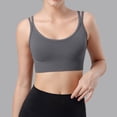 thumbnail image 6 of Women's Sexy Large Size Integrated High Strength Shockproof Yoga Running Fitness Sports Bra Sports Bra Non Removable Pads One Shoulder Bras for Women Sports Bra Padded Athletic Sports Bra Wireless, 6 of 7
