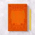 thumbnail image 2 of Class Act Stationery Orange Book Bound Faux Leather 10"x7" Journal, 100 CR Sheets, 2 of 8
