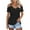 Black, variant on Kovlvoll Womens Plus Size Tops off Shoulder Short Sleeve V Neck Eyelet Shirts Summer Casual Comfy Tees Top