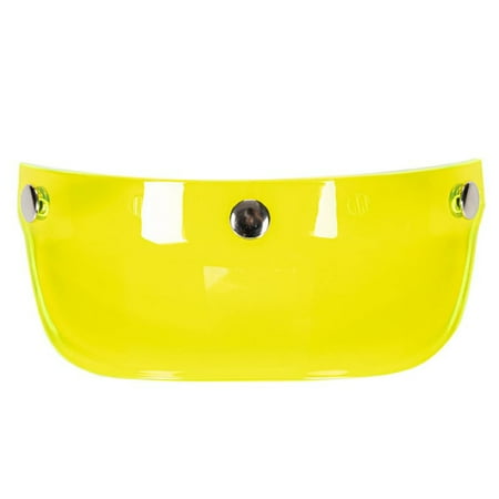 Universal Motorcycle 3 Snap-Button Visor Flip Up Down Open Face Wind ...