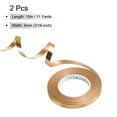 thumbnail image 2 of Uxcell Curling Ribbon Crimped Balloon String Metallic 2 Roll for Party Decoration Gift Wrapping Art Crafts Champagne Gold, 2 of 5