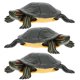 thumbnail image 1 of Turtle Toy Lifelike Tortoise Statues Home Decor Plastic Green Decorative Item 3Pcs, 1 of 4