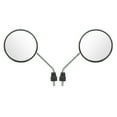thumbnail image 2 of Motorcycle Rear View Mirror, 8mm Thread Motorcycle Wing Mirror Clear Vision 2pcs Round Adjustable Angle Metal Alloy Waterproof  for ATV for Scooter, 2 of 7