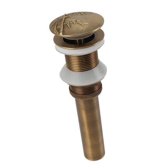Desagüe De Fregadero Emergente De Latón, Tapón De Drenaje De Recipiente De Fregadero Vintage Con Drenaje Rápido Y Filtrado Eficaz Para Lavabo De Baño