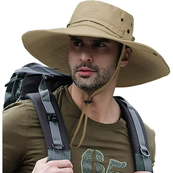 UPF 50 Sun Hat with Wide Brim - Lightweight Safari Cap for Outdoor