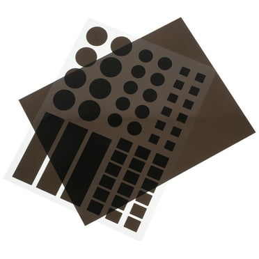 FRCOLOR 2 Pcs Light Blocking Stickers Light Dimming Filters Dimming Sheets For Blackout Routers Led Covers Blackout Dimming 50% Of Led Lights