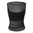 thumbnail image 3 of Razzly Women's Fashion Camisole Sheer Mesh Layering Top Stylish Casual Round Neck Sleeveless Blouse Summer See Through Tank(Black,S), 3 of 3