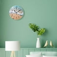 thumbnail image 4 of 14 Inch Wall Clock Battery Operated Silent Clock Decorative for Office, Kitchen, Outdoor, Living Room，Funny Starfish Wave Sand Beach Creative, 4 of 4