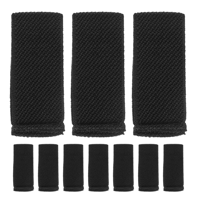 BRIGHTFUFU 10Ud Cinturones Elásticos Negros Con Sujetadores Resistentes Para Ajuste Y