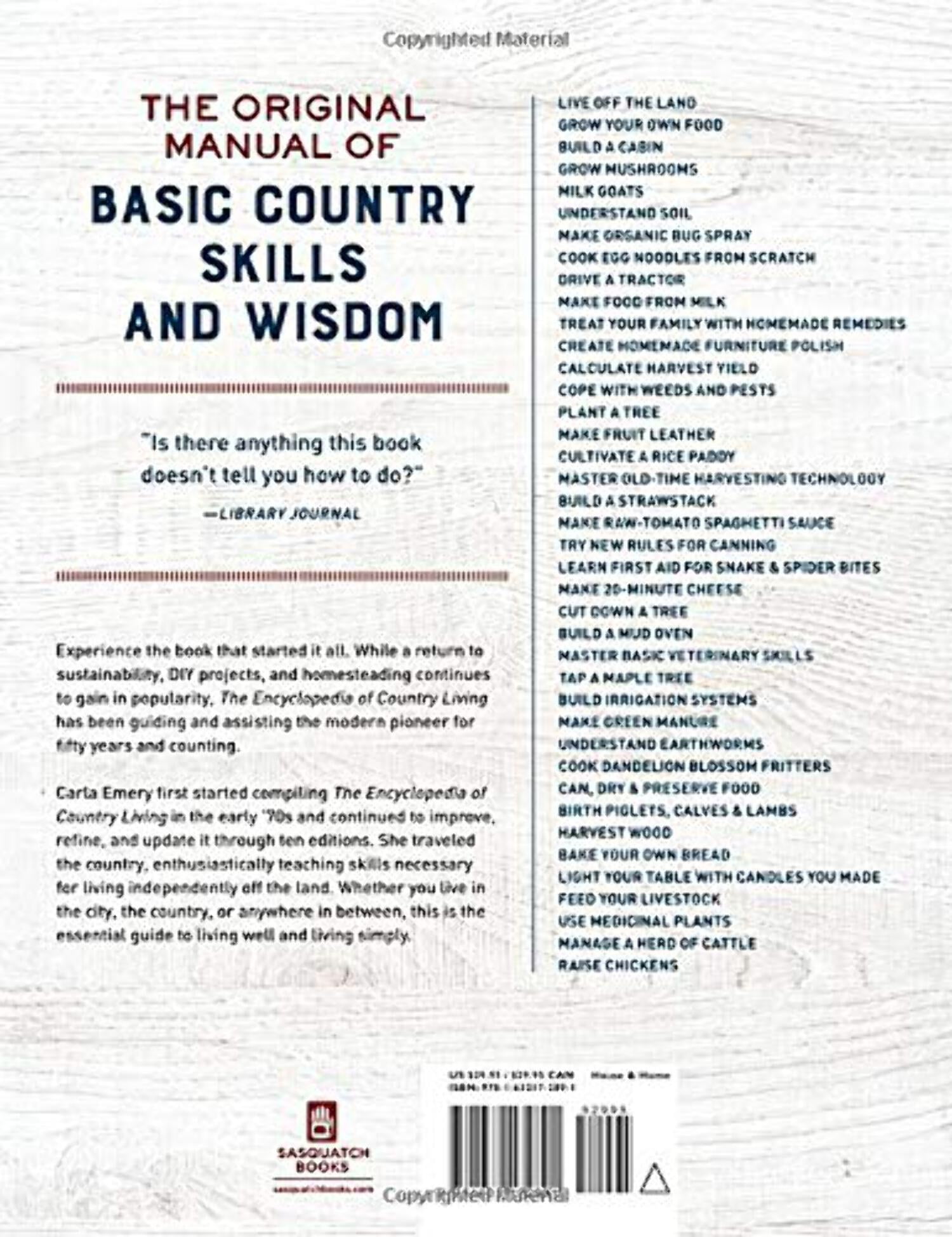 Carla Emery, Encyclopedia of Country Living, 50th Anniversary