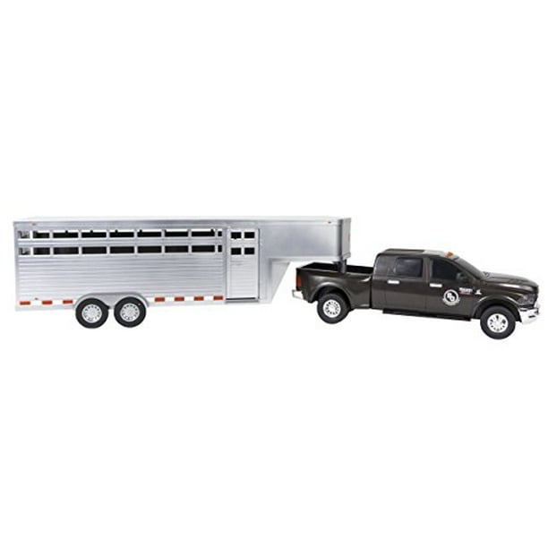 Big Country Toys Ram 3500 Mega Cab Dually 1 20 Scale Farm Toys Replica Toy Truck Truck with Gooseneck Hitch Plastic Walmart