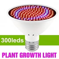 HIBIBUD 300LED Full Spectrum Grow Light Bulb: Energy-Efficient Indoor Plant Lighting!
