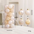 thumbnail image 3 of Adornos navideños de bolas de champán rojo de 6/8 cm, decoración para árbol de Navidad de Año Nuevo, colgante de esferas navideñas nuevas 2024, 3 of 5