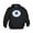 Black, variant on - Blue Evil Eye With Gold Accents Sweatshirt - Kids Hooded Sweatshirt, Classic Hoodie