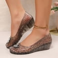 thumbnail image 2 of Ticikt Women's Jelly Sandals Slingback Bling Beach 80s 90s Retro Flat Shoes, 2 of 9