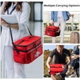 thumbnail image 3 of Travel Medicine Bag Organizer, Medical Bag Empty, Pill Bottle Organizer for Home, Large Medication Storage, Travel Carrying Case First Aid Kit Bags Empty, Emergency Kit., 3 of 7