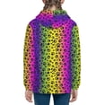 thumbnail image 6 of Kdxio Animal Paw Rainbow Pattern Kids Boys Girls Zip Up Hoodie 3D Printed Hooded Sweatshirt Hoody Coat with Pocket 7-12 Y-Medium, 6 of 6
