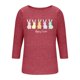 thumbnail image 5 of Camiseta de Cuello Redondo Impresa Casual de Manga 3/4 de Mujer Y Blusas, Tops de Moda de Otoño E Invierno, 5 of 7